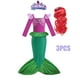 thumbnail image 1 of Vestido de disfraz de La Sirenita de Disney para niños, disfraz de Ariel para fiesta de carnaval, ropa para niños, vestido de cumpleaños de verano, 1 of 1