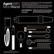 thumbnail image 4 of Set de electroestimulación Kinklab Agent Noir Neon Wand, 4 of 5