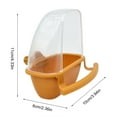 thumbnail image 4 of STAGA Parakeet Food Dispenser No Mess Plastic Parrot Feeder with Perch Cage Accessories for Small Bird Cockatiel Finch, 4 of 14