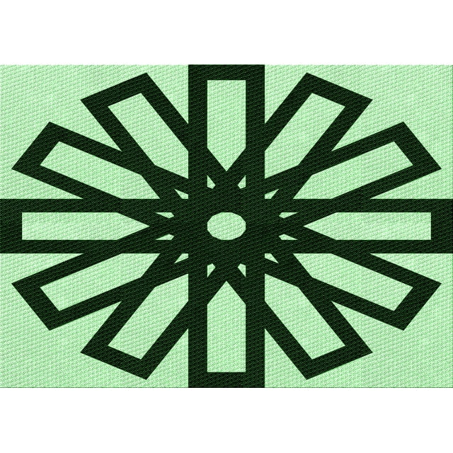 Ahgly Company Machine Washable Indoor Rectangle Transitional Dark Forest Green Area Rugs, 2' x 3'