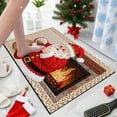 thumbnail image 4 of Hometravel Christmas Themed Bath Rug, Knitted Holiday Floor Mat Carpet, Seasonal Decor Bathroom Mat for Front Door Kitchen, 4 of 6