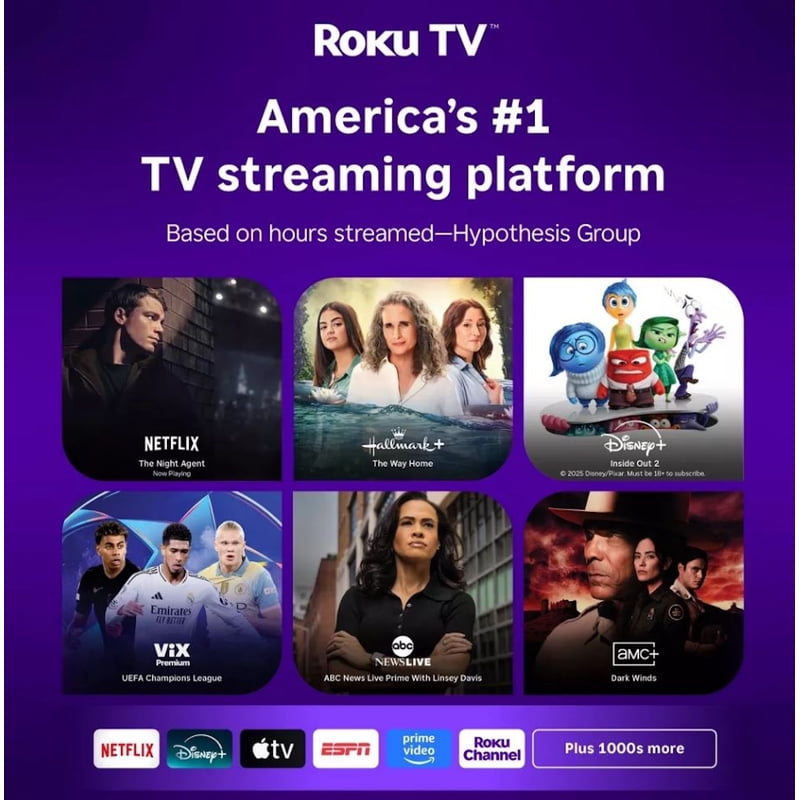 Hiro Roku TV 40" 1080p Full HD Smart Roku TV with Dolby Audio for Streaming gallery view