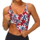 thumbnail image 3 of Fotbe Palm Tree Pattern on Red Sujetador Deportivo Largo sin Aros para Mujer con Almohadillas y Soporte Medio, Transpirable y Absorbente, Camiseta Tipo Chaleco o Tank Top-Large, 3 of 8