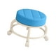 thumbnail image 4 of Taburete con ruedas para pedicura, cómodo, redondo, resistente, fácil de mover, silla giratoria, Mini taburete móvil para barbería, salón de oficina Azul oscuro Macarena Asiento rodante bajo, 4 of 8