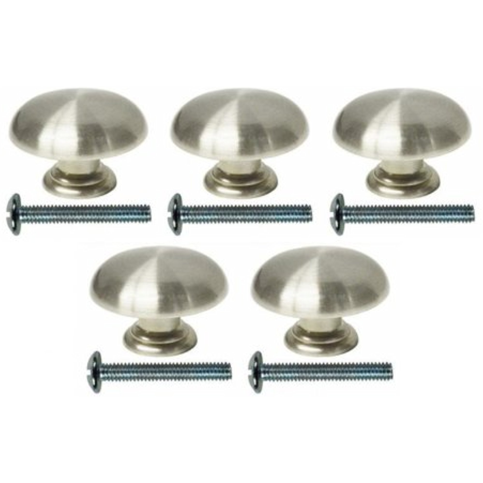 Pewter (5 Pack) Decorative Knobs Includes 11/8" Screw 70517145pk