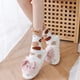 thumbnail image 4 of 1 par de calcetines de lana coral, calcetines con forma de pata de gato, calcetines de felpa, calcetines casuales, 4 of 6