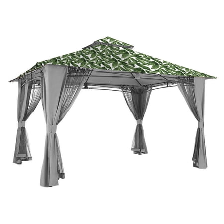 Garden Winds Replacement Canopy Top Cover for the Waterford Gazebo -Standard 350 -Palm