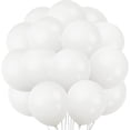 thumbnail image 1 of 100 globos de látex blanco – globos blancos de 10 pulgadas – globos de helio blancos para bodas, fiestas de cumpleaños, festivales, decoraciones navideñas, 1 of 5