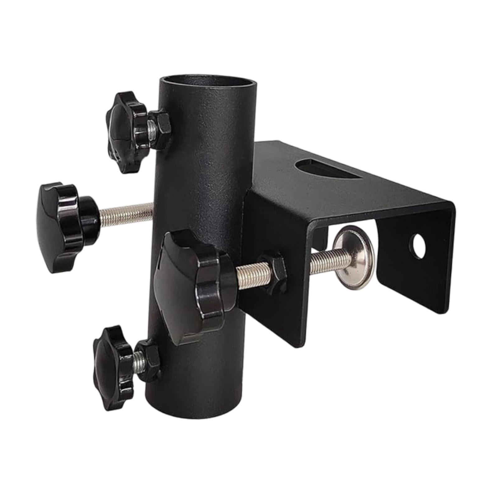 oshhni Outdoor Umbrella Holder Fixture Base Metal Clamp for Park Deck Railing Fence