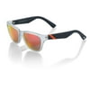 100% Atsuta Sunglasses Clear/Orange