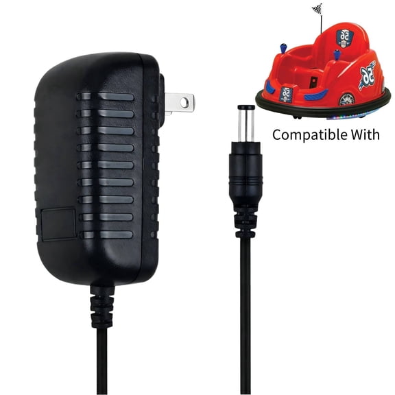 K-MAINS 6V 1A Battery Charger Compatible With Ride On Cars, Adapter Compatible With Flybar Kidzone Bumper Car
