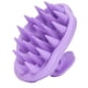 thumbnail image 3 of Cepillo de silicona para el cuero cabelludo, limpieza profunda, masaje manual para el cuero cabelludo. Violeta, 3 of 9