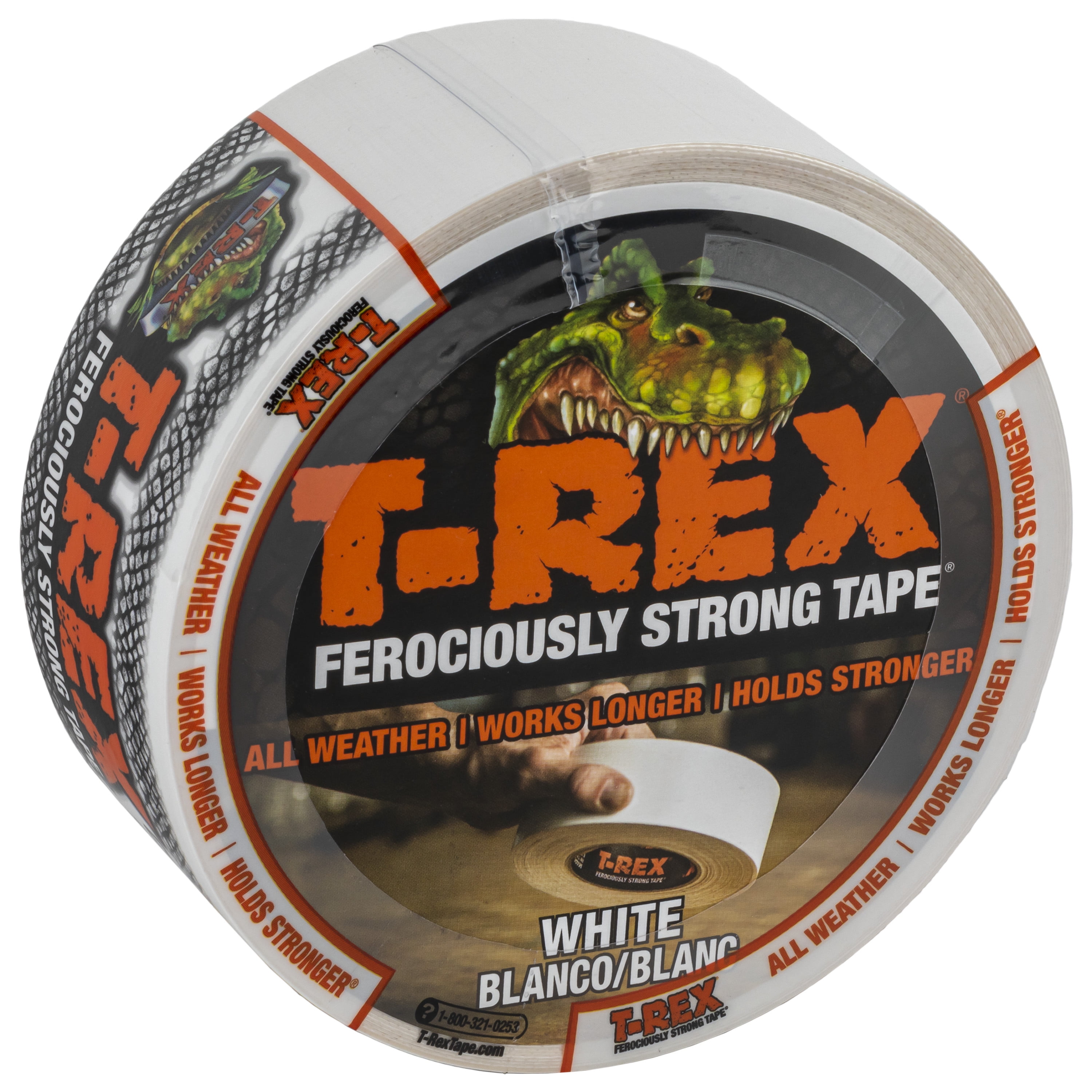 TRex Ferociously Strong 1.88 in. x 10 yd. White Duct Tape