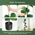thumbnail image 6 of Artificial Fiddle Leaf Fig Tree - 6FT Fake Plant with Black Nursery Planter, Large Fake Tree for Home or Office Decor - Artificial Plants Indoor Outdoor,Housewarming Gift, 6 of 6