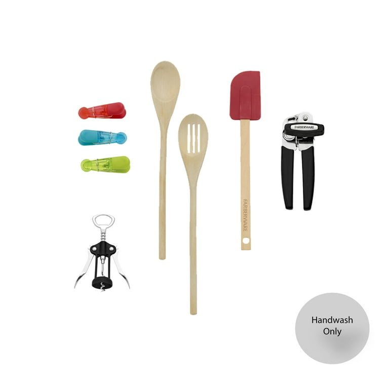 Kitchen Utensils Assortment - Plastic, Two Tone