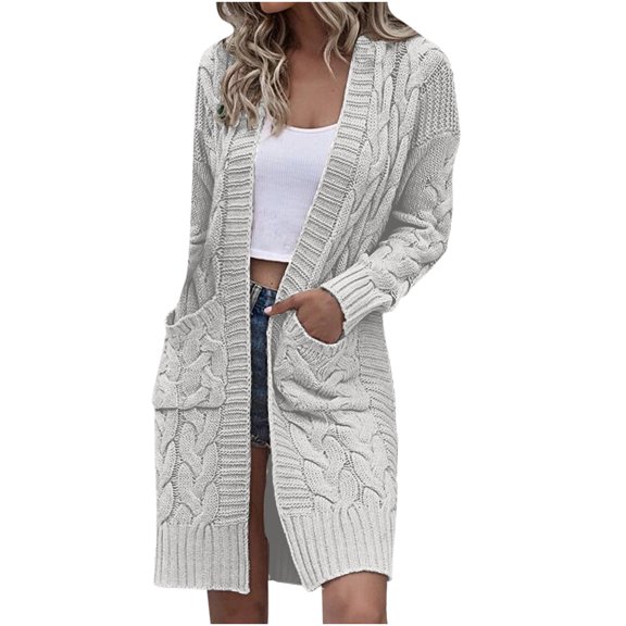 Lindreshi Cardigan Sweaters for Women Women's Loose Checkered Color Matching Knitted Cardigan Fashion Sweater Women's Coat