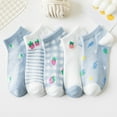 thumbnail image 3 of ZHENHONG Slipper Socks for Women Women Socks Slippers Fruit Print Cute Summer New Pattern Fashion Comfortable Socks, 3 of 3