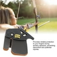 thumbnail image 3 of Outdoor Archery Finger Tab,Soft PU Leather Archery Finger Protect Guard  For Recurve Bows, 3 of 8