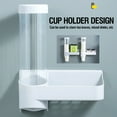 thumbnail image 6 of PPgejGEK Transparent Automatic Cup Dispenser with Storage Shelf, No Drill Installation, for Paper and Plastic Cups, Kitchen/Office, 6 of 9