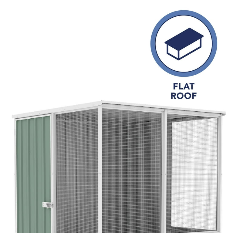 Absco 5x5 ft. Organic Garden Co Poultry Coop - Pale Eucalypt, DIY