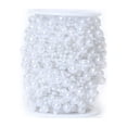 thumbnail image 1 of 8 3mm ABS Imitation Pearl Bead Chain String Line Cord Thread Round DIY Needlework Jewelry Accessories Handmade Centerpiece Bouquet White, 1 of 9