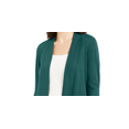 thumbnail image 2 of JM Collection Women's Open Front Cardigan Green Size Petite Medium, 2 of 3