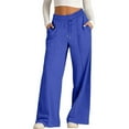 thumbnail image 2 of Ruyang Girls High Waisted Uniform Capri Pants Kids Wide Leg Pant Trouser Drawstring Straight Clothes Cropped Baggy Trouser, 2 of 6