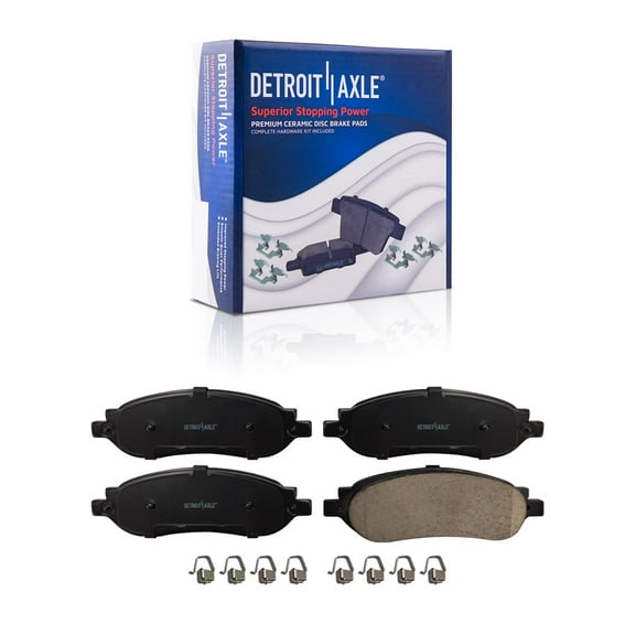 Detroit Axle - Rear Brake Pads for 2005 2006 2007 Ford F-250 F-350 Super Duty 2006 Ceramic Brakes Pads Replacement