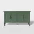 thumbnail image 4 of Heynemo Console Cabinet, 58'' Mid Century Modern Buffet Sideboard, with 4 Doors, for Entryway, Living Room, Bedroom, Dining Room (Green), 4 of 9