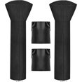 thumbnail image 1 of Housses Imperméables pour Chauffage de Patio Extérieur avec Fermeture Éclair et Sac de Rangement, Housse de Chauffage Robuste au Propane Antipoussière, Résistante aux UV et Coupe-Vent pour Chauffage sur Pied, 2 Paquets-89hx33dx19b Pouces Noir, 1 of 7