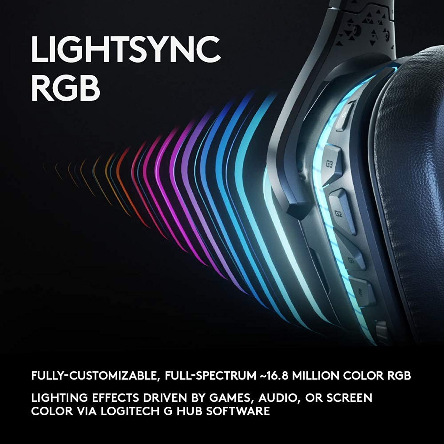 logitech g935 wireless 7.1 surround lightsync gaming headset