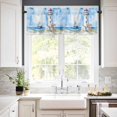 thumbnail image 2 of Nautical Blue Valances for Windows Farmhouse Kitchen Curtains Valances Rod Pocket Valance Curtains for Kitchen Windows Lighthouse Ocean Sailboat Summer Painting Window Valances for Bathroom 42"x12", 2 of 6
