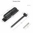 thumbnail image 2 of HOOWIFFY Heavy Duty Automatic Door Closer, Black, Quiet , Safety Latching, and for Home and Office, 2 of 8