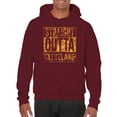 thumbnail image 6 of UGP Campus Apparel Straight Outta Cleveland - Ohio Basketball Hometown Pride Hoodie - Medium - Garnet, 6 of 6