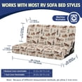 thumbnail image 7 of Uourmeti Camper Couch Cover Stretch Elastic Bottom Straps, Compatible with RV Travel Trailer RV Sofa Slipcovers(Western Cowboy Print), 7 of 7