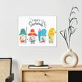 thumbnail image 6 of Kdxio Gnomes Summer Pattern Canvas Wall Art for Living Room Wall Decor for Bedroom Bathroom Modern Framed Canvas Art Prints Ready to Hang,Horizontal, 6 of 6