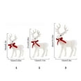 thumbnail image 3 of Sinyiin Christmas Plush White Reindeer Stuffed Animal Festival Ornament Toy For Kids Holiday Nursery Decoration Christmas Gift, 3 of 12