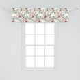 thumbnail image 2 of Ambesonne Floral Window Valance, Flowers and Long Twigs Art, 42" x 12", White and Multicolor, 2 of 3