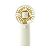 RoamHome Electric Mini Fan Charging Small Fans Handheld 1 x AAA Battery Powered Portable Fans Personal Cooling Fan That Blows Cold Air, Battery Not Included (White)