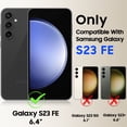 thumbnail image 4 of Oupeigar for Samsung Galaxy S23 FE Phone Case,with RFID Cards Holder (Store 4 Cards) Camera Cover & Kickstand,Shockproof Wallet Case-Gold, 4 of 9