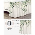 thumbnail image 3 of Eucalyptus Leaf Bed Skirt Queen Size, Watercolor Green Plant Vintage Country Wrap Around Bed Skirting with Adjustable Elastic Strap, Dust Ruffle Pleated Bedskirts 18 Inch Drop for Bedroom Queen Beds, 3 of 9