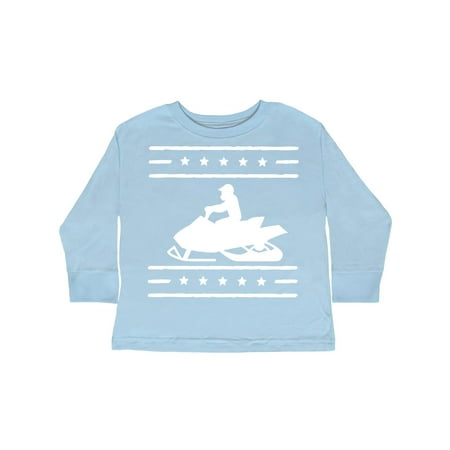 

Inktastic Snowmobile Gift Silhouette Gift Toddler Boy or Toddler Girl Long Sleeve T-Shirt