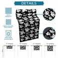 thumbnail image 6 of Halloween Ghosts Table Runner 70 Inches Long Farmhouse Dress Scarves, Fall Horror Spooky Textured Black Dining Tablerunner for Coffee Table/Kitchen Island/Party Décor, 13" x 70", 6 of 8