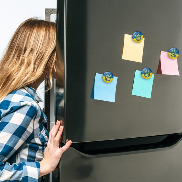 Elegant Metal Fridge Set for Stylish Kitchen and Note Organization
