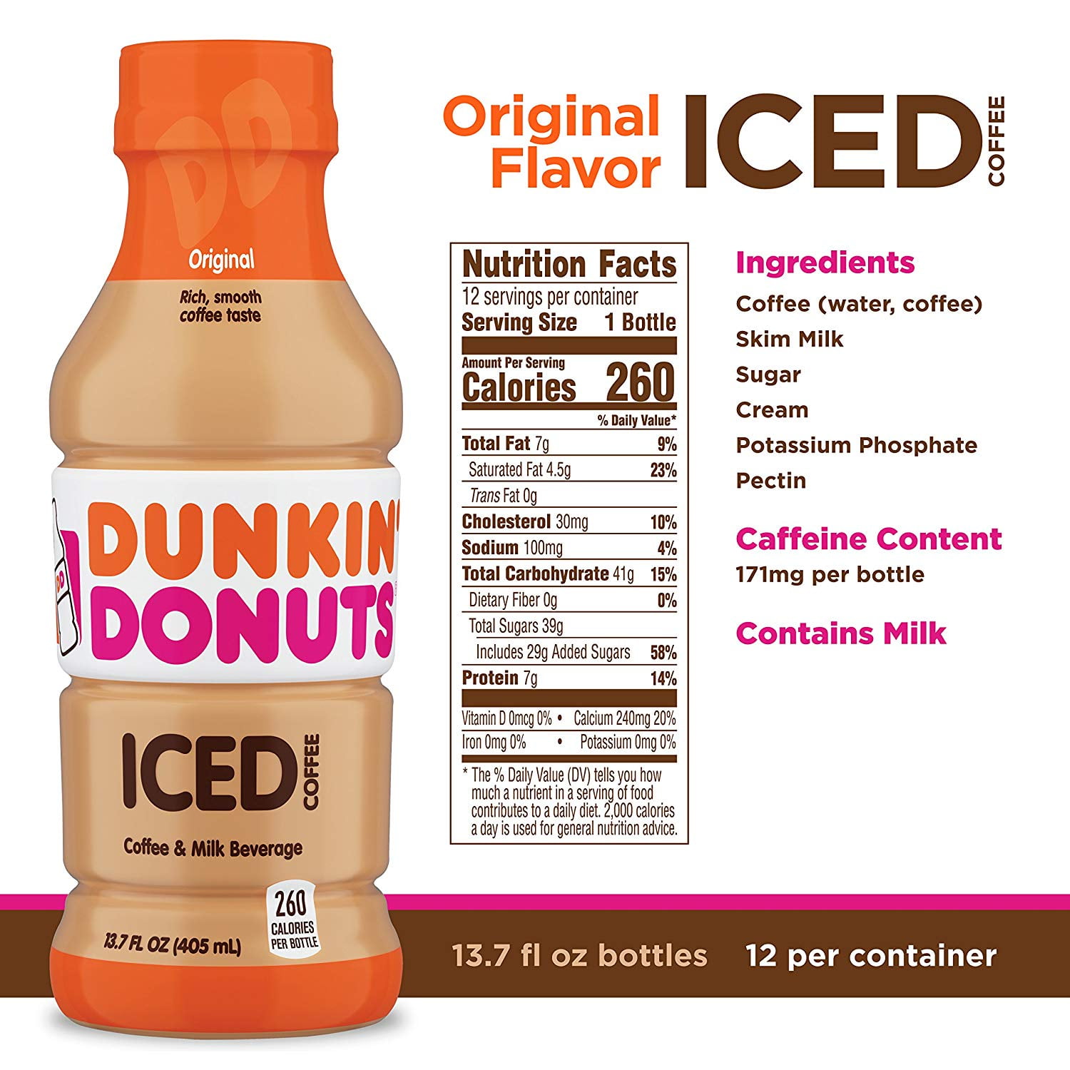 Dunkin Donuts Caramel Iced Coffee Nutrition Facts Bios Pics