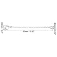 thumbnail image 2 of Unique Bargains 2 Inch S925 Silver Necklace Extender Gold Plated Chain Extenders Extension, Platinum 2 Pack, 2 of 6
