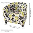 thumbnail image 3 of 1*Sofa Cover Tub Chair for Armchairs Tub Sofa Slipcover Polyester Fiber Club Chair Slipcover Stretch Armchair Slipcover Removable Washable Sofa Couch Cover for Dining Living Room Reception, 3 of 5