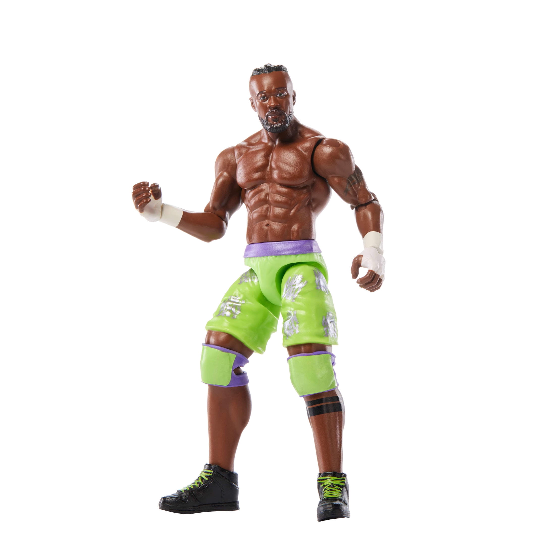 WWE Kofi Kingston Action Figure, Main Event Series #158, 6-inch Collectible with Articulation