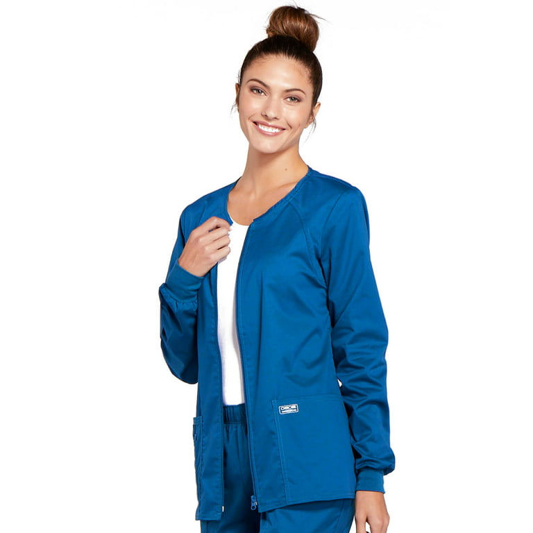 Cherokee Workwear Core Stretch Women's Scrubs Jacket Zip Front 4315 