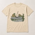 thumbnail image 3 of Retro Frog Graphic T-Shirt, Reading and Fishing Nature Tee, Unisex Classic Fit, 3 of 9